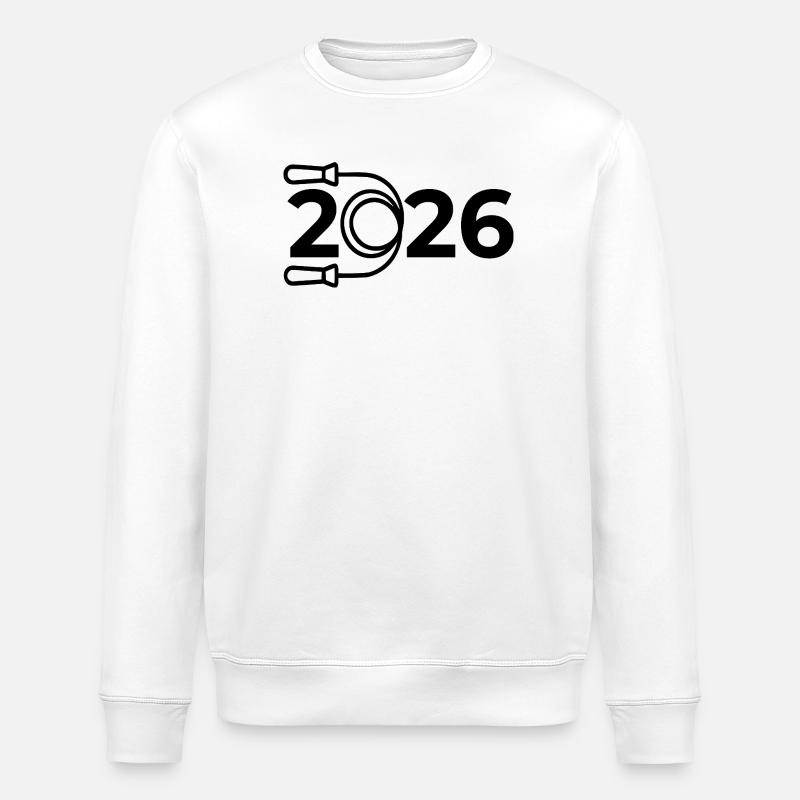 Seilspringen Sport 2026 - Stanley/Stella Unisex Bio-Sweatshirt ROLLER - Weiß