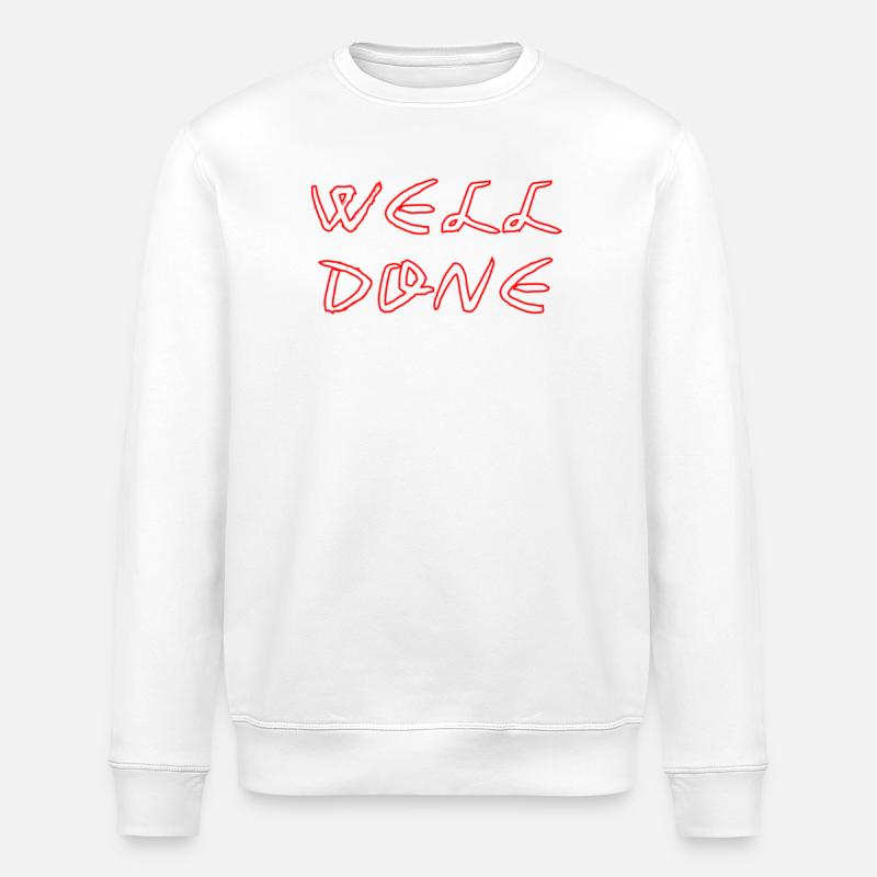 WELL_DONE - Stanley/Stella Unisex Bio-Sweatshirt ROLLER - Weiß