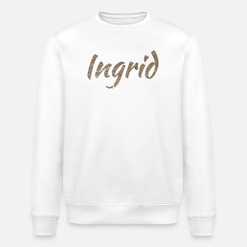 Gift for Ingrid - Stanley/Stella ROLLER Unisex Organic Sweatshirt - white