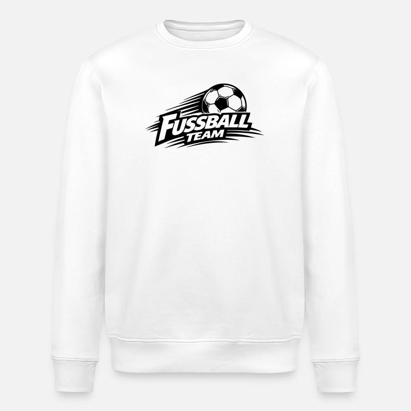 Fussball Team Symbol - Stanley/Stella Unisex Bio-Sweatshirt ROLLER - Weiß