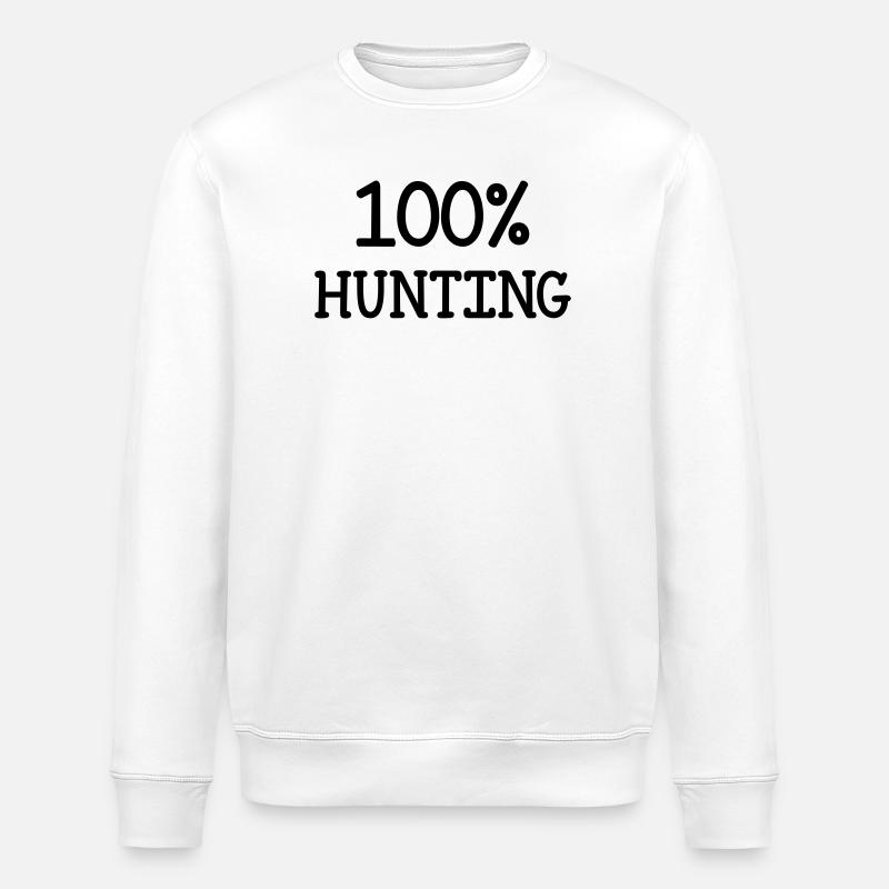 100% Jagd - Stanley/Stella Unisex Bio-Sweatshirt ROLLER - Weiß