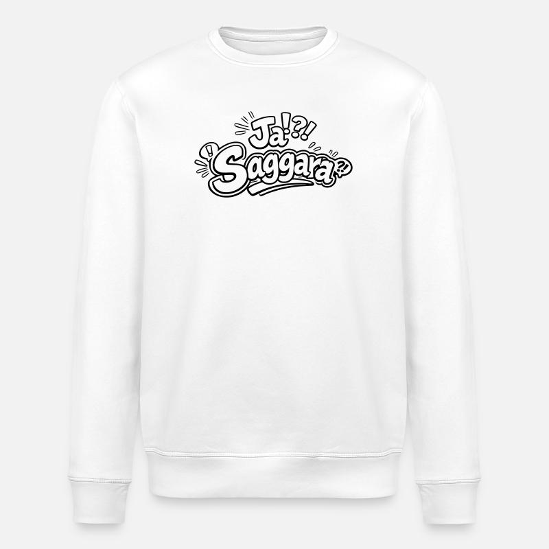 Ja Saggara - Stanley/Stella Unisex Bio-Sweatshirt ROLLER - Weiß