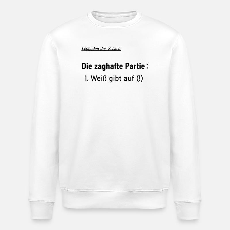 Zaghafte Partie - Stanley/Stella Unisex Bio-Sweatshirt ROLLER - Weiß