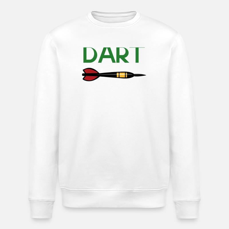 DART Zieltreffer Pfeil Design - Stanley/Stella Unisex Bio-Sweatshirt ROLLER - Weiß