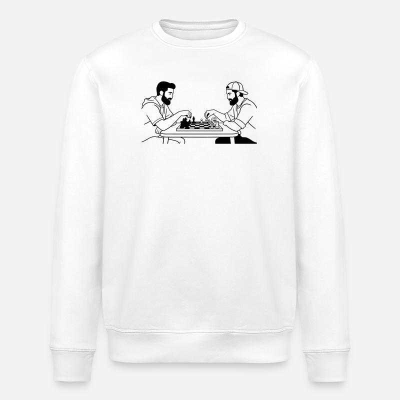 Schach - Stanley/Stella Unisex Bio-Sweatshirt ROLLER - Weiß