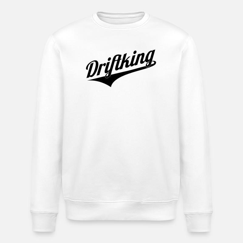 Driftking retro - Stanley/Stella ROLLER Unisex Organic Sweatshirt - white