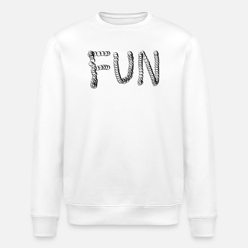 LETTRAGE FUN - Sweat bio ROLLER Stanley/Stella Unisexe - blanc