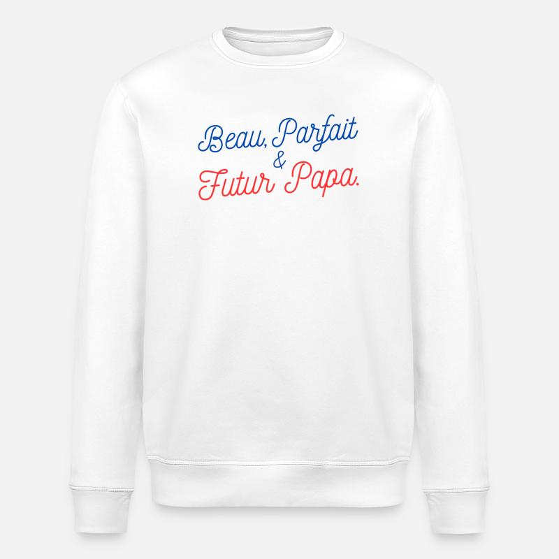 Cadeau original pour Futur Papa - Sweat bio ROLLER Stanley/Stella Unisexe - blanc