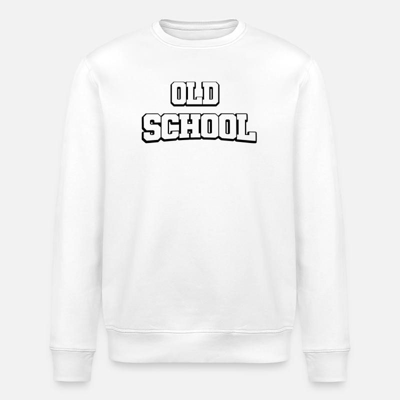 Design à l’ancienne - Sweat bio ROLLER Stanley/Stella Unisexe - blanc
