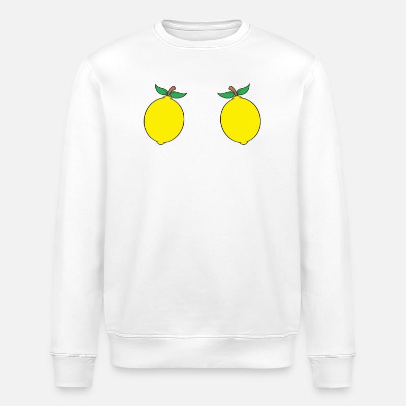 Citron - Sweat bio ROLLER Stanley/Stella Unisexe - blanc