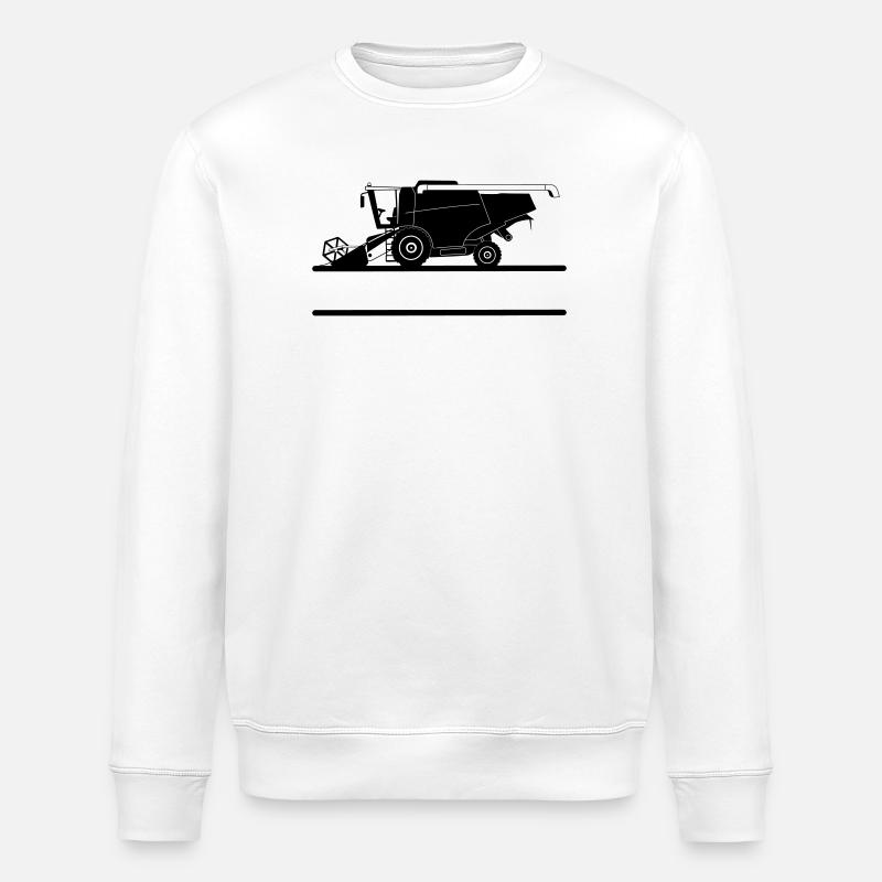 Combine Combine with Custom Text Space - Stanley/Stella ROLLER Unisex Organic Sweatshirt - white