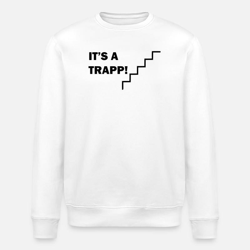 It's a staircase - Stanley/Stella ROLLER Unisex Organic Sweatshirt - white