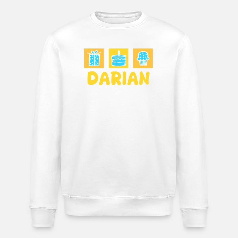 Darian als Vorname - Stanley/Stella Unisex Bio-Sweatshirt ROLLER - Weiß