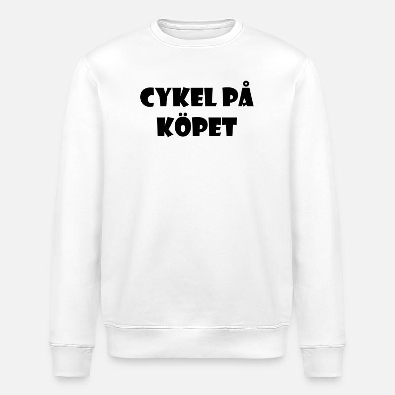 Bicycle in the Bargain – Textdesign - Stanley/Stella Unisex Bio-Sweatshirt ROLLER - Weiß