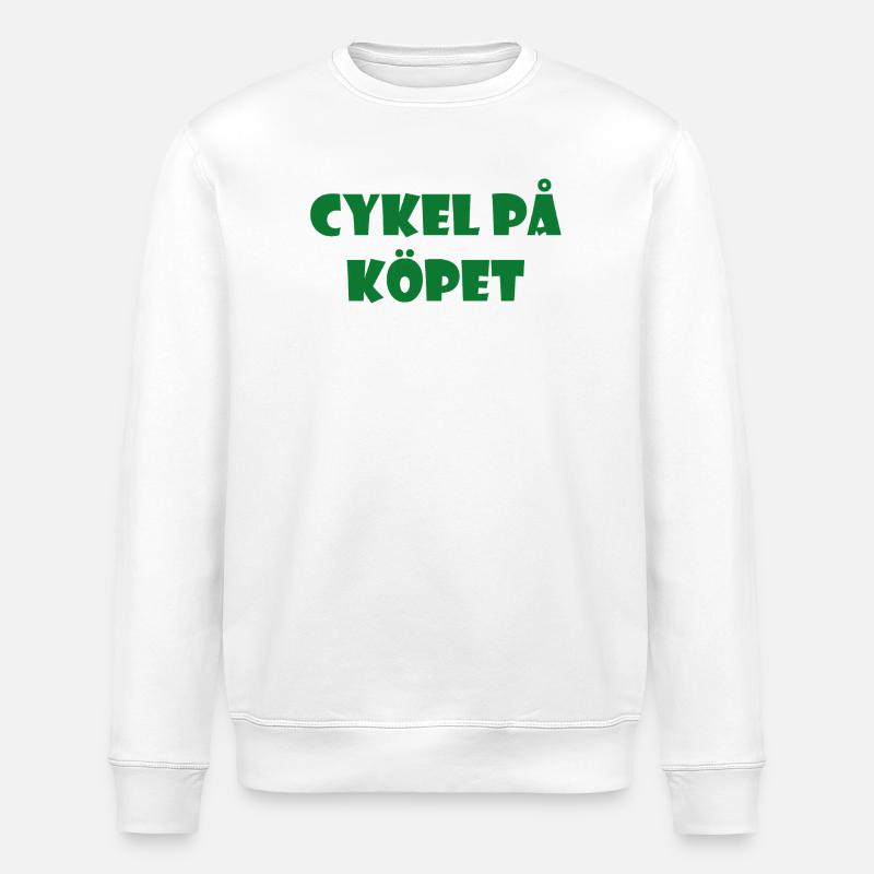 Bicycle in the Bargain – Textdesign - Stanley/Stella Unisex Bio-Sweatshirt ROLLER - Weiß