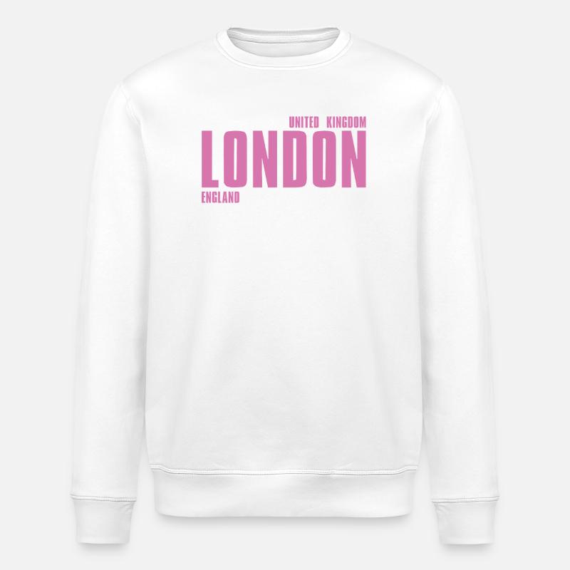 Mot Rose de Londres - Sweat bio ROLLER Stanley/Stella Unisexe - blanc