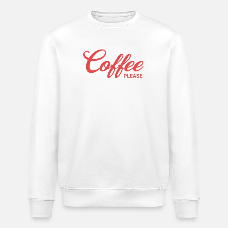 Coffee please - Stanley/Stella Unisex Bio-Sweatshirt ROLLER - Weiß