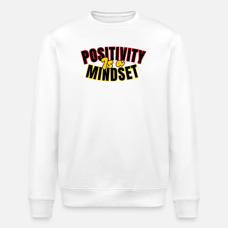 Positivität: Einstellung - Stanley/Stella Unisex Bio-Sweatshirt ROLLER - Weiß