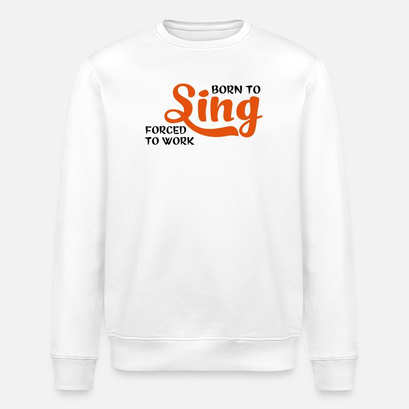 2541614 15358931 sing - Stanley/Stella ROLLER Unisex Organic Sweatshirt - white