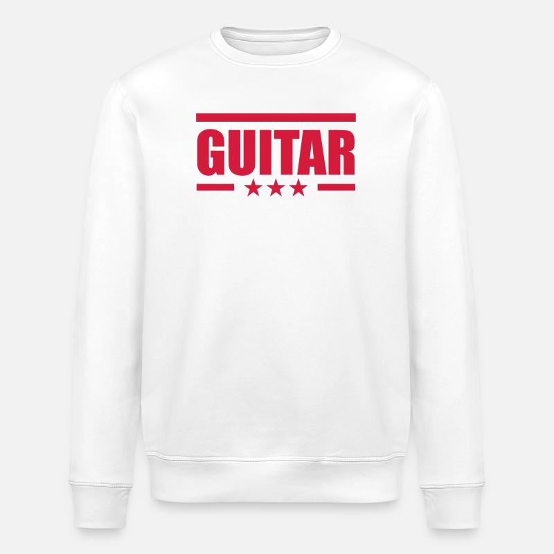 Guitar - Sweat bio ROLLER Stanley/Stella Unisexe - blanc