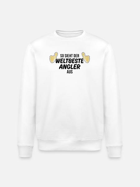 der weltbeste angler - Stanley/Stella Unisex Bio-Sweatshirt ROLLER - Weiß