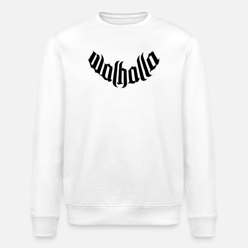 walhalla vikings viking autocollant viking - Sweat bio ROLLER Stanley/Stella Unisexe - blanc