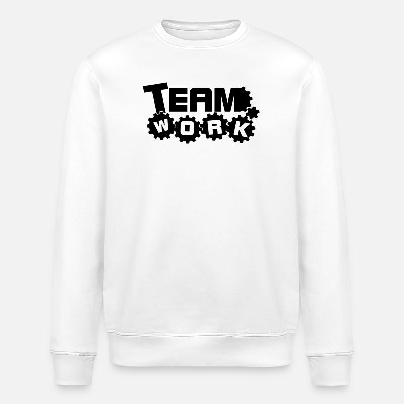Teamwork 1 - Stanley/Stella ROLLER Unisex Organic Sweatshirt - white