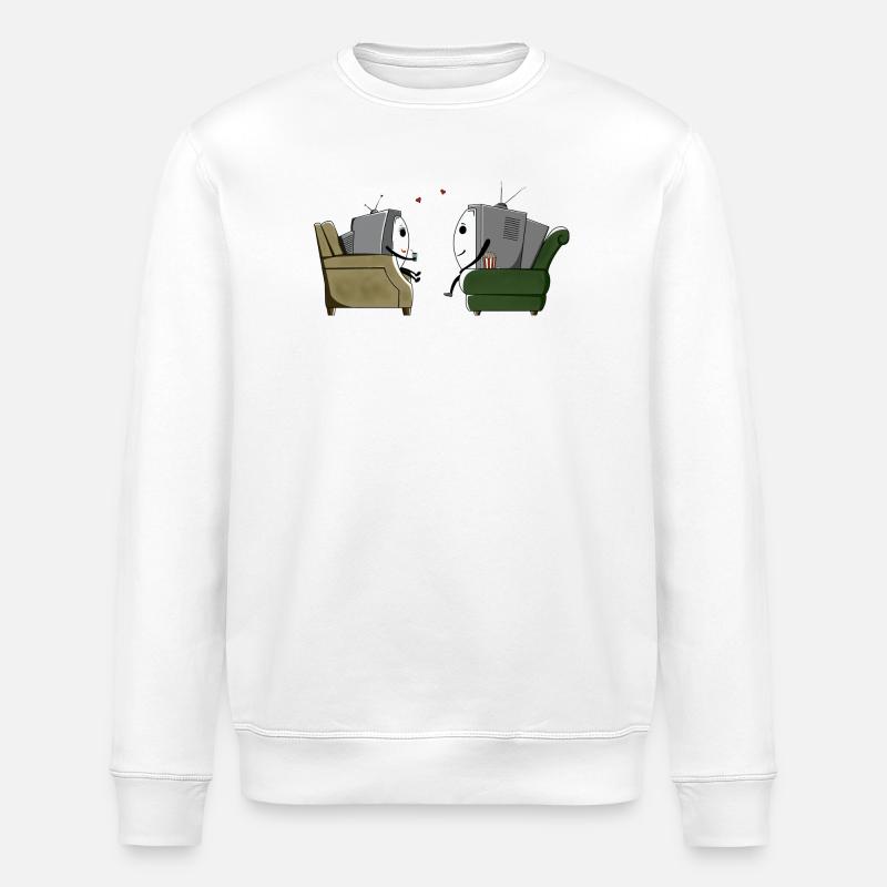 Fernsehen - Stanley/Stella Unisex Bio-Sweatshirt ROLLER - Weiß