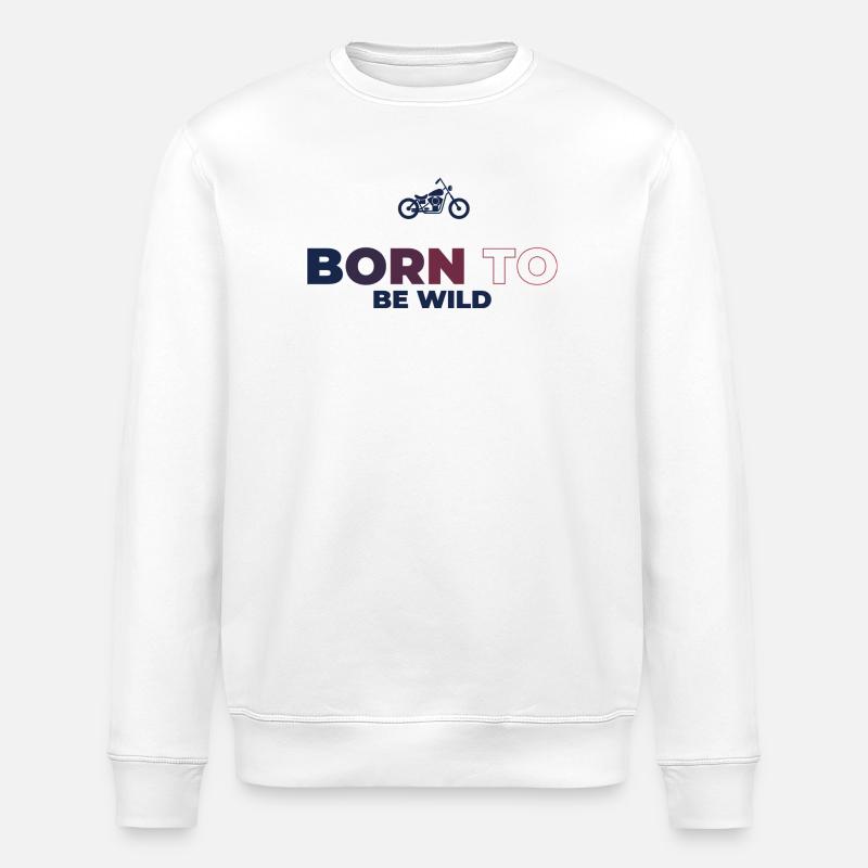 Plaisir de conduite - Sweat bio ROLLER Stanley/Stella Unisexe - blanc