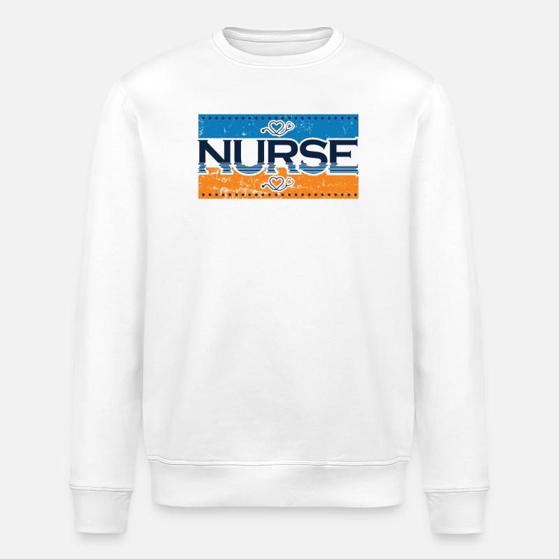 Nurse - Stanley/Stella Unisex Bio-Sweatshirt ROLLER - Weiß