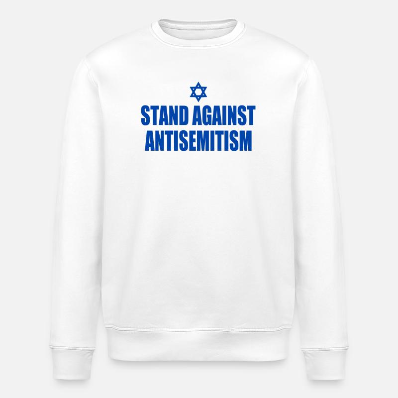 stand against antisemitism - Sweat bio ROLLER Stanley/Stella Unisexe - blanc