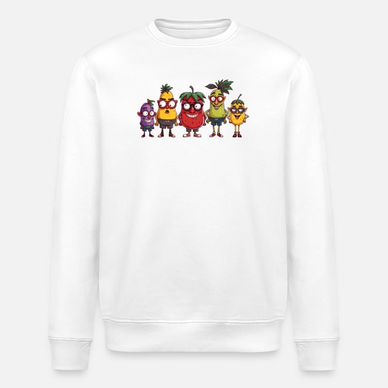 fruit - Stanley/Stella ROLLER Unisex Organic Sweatshirt - white