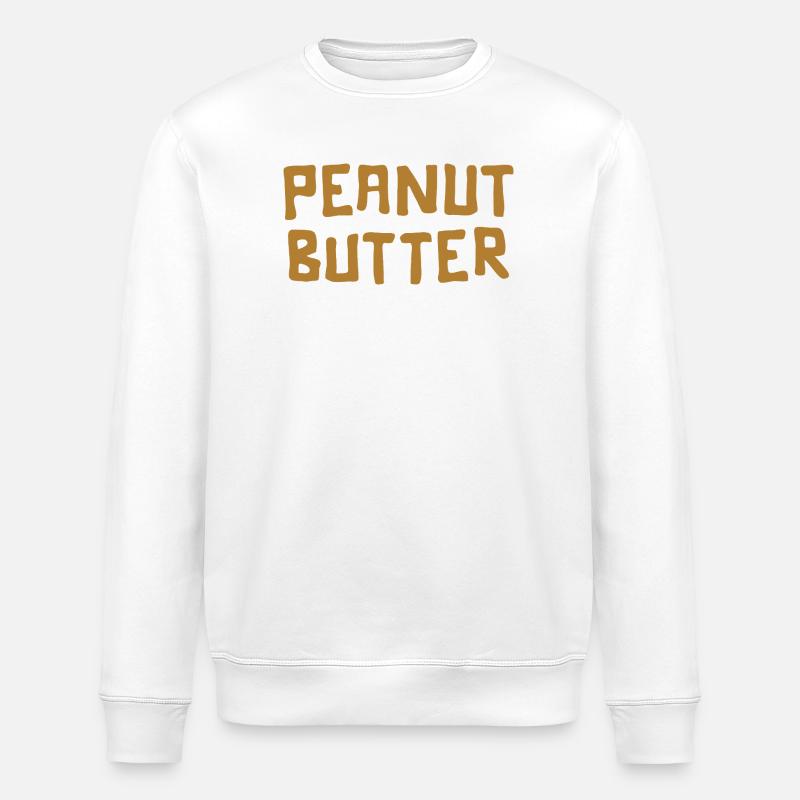 Pâte d’arachide 🥜 - Sweat bio ROLLER Stanley/Stella Unisexe - blanc