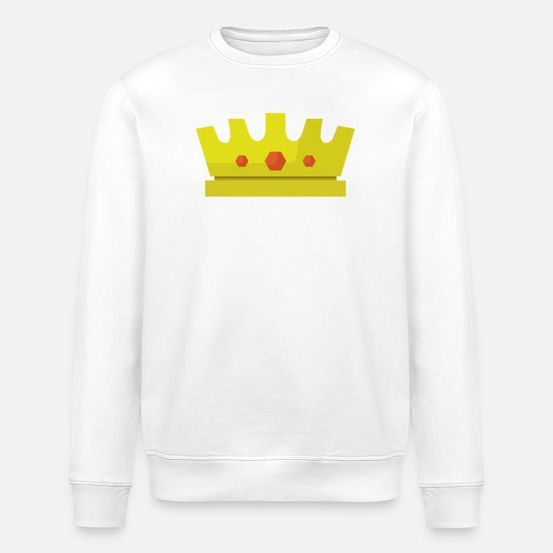 Couronne - Sweat bio ROLLER Stanley/Stella Unisexe - blanc