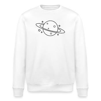Planet - Stanley/Stella Unisex Bio-Sweatshirt ROLLER - Weiß - Vorne - Nik (191cm)