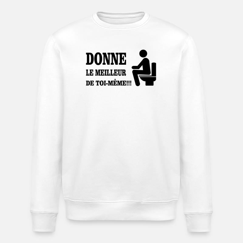 Donne Le Meilleur De Toi MEME - Sweat bio ROLLER Stanley/Stella Unisexe - blanc