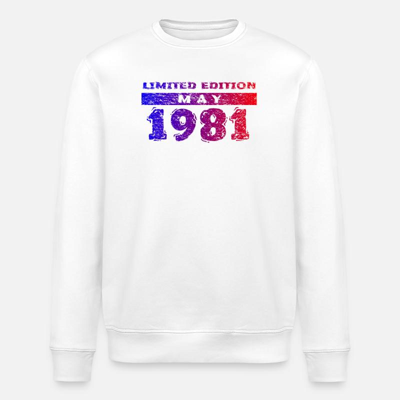 45e anniversaire Édition limitée 05/1981 - Sweat bio ROLLER Stanley/Stella Unisexe - blanc