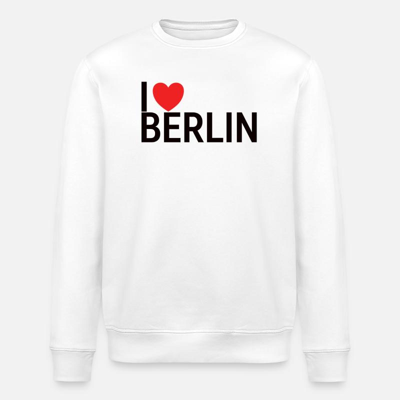 Ich liebe Berlin - Stanley/Stella Unisex Bio-Sweatshirt ROLLER - Weiß