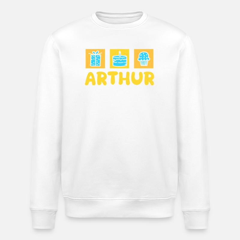 Arthur as a gift - Stanley/Stella ROLLER Unisex Organic Sweatshirt - white