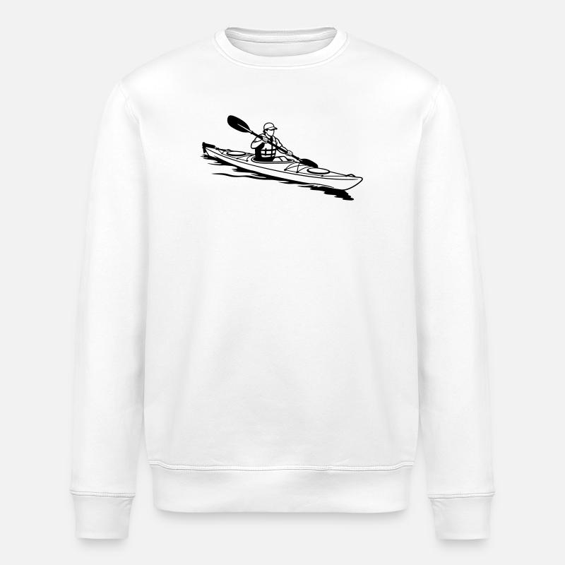 Kayaking - Stanley/Stella ROLLER Unisex Organic Sweatshirt - white