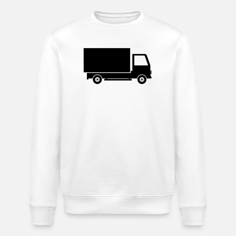 Camion de livraison - Sweat bio ROLLER Stanley/Stella Unisexe - blanc