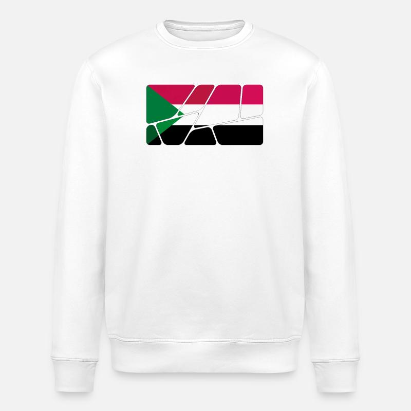 Le Soudan comme drapeau - Sweat bio ROLLER Stanley/Stella Unisexe - blanc