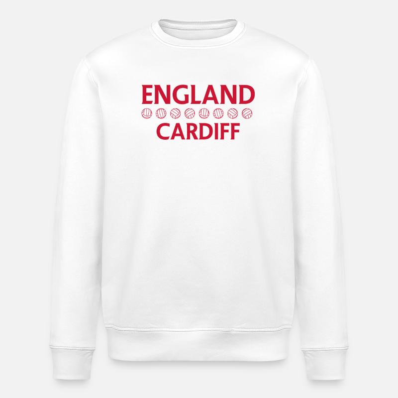 Blason de football d’Angleterre Cardiff - Sweat bio ROLLER Stanley/Stella Unisexe - blanc