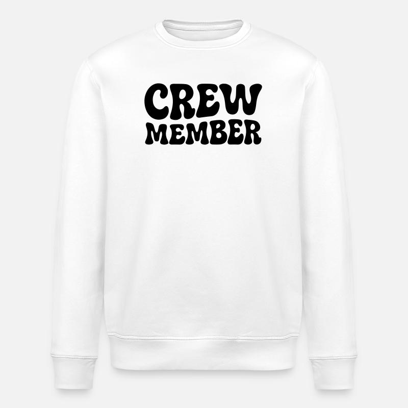 Crew Member - Stanley/Stella Unisex Bio-Sweatshirt ROLLER - Weiß