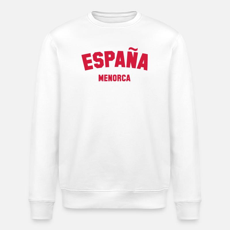 MENORCA Spain Spanien Espana - Stanley/Stella Unisex Bio-Sweatshirt ROLLER - Weiß