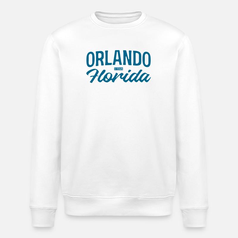 Orlando Florida Script Stil - Stanley/Stella Unisex Bio-Sweatshirt ROLLER - Weiß