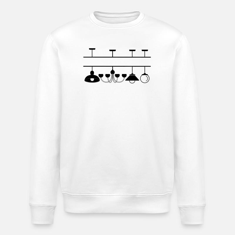 Lampenaussparung für eigenen Text - Stanley/Stella Unisex Bio-Sweatshirt ROLLER - Weiß