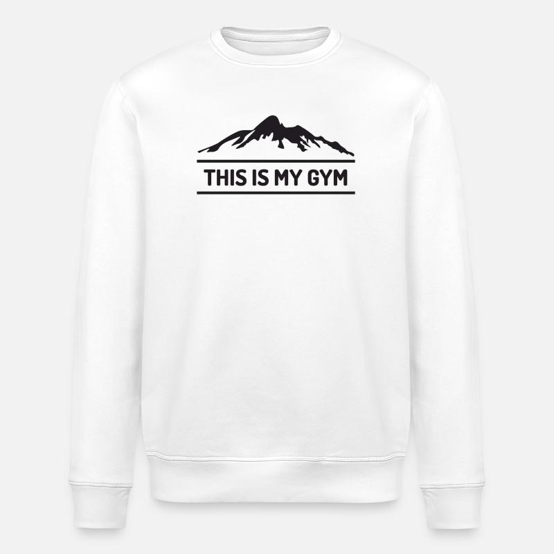 Trailrunning - Das ist mein Fitnessstudio - Stanley/Stella Unisex Bio-Sweatshirt ROLLER - Weiß