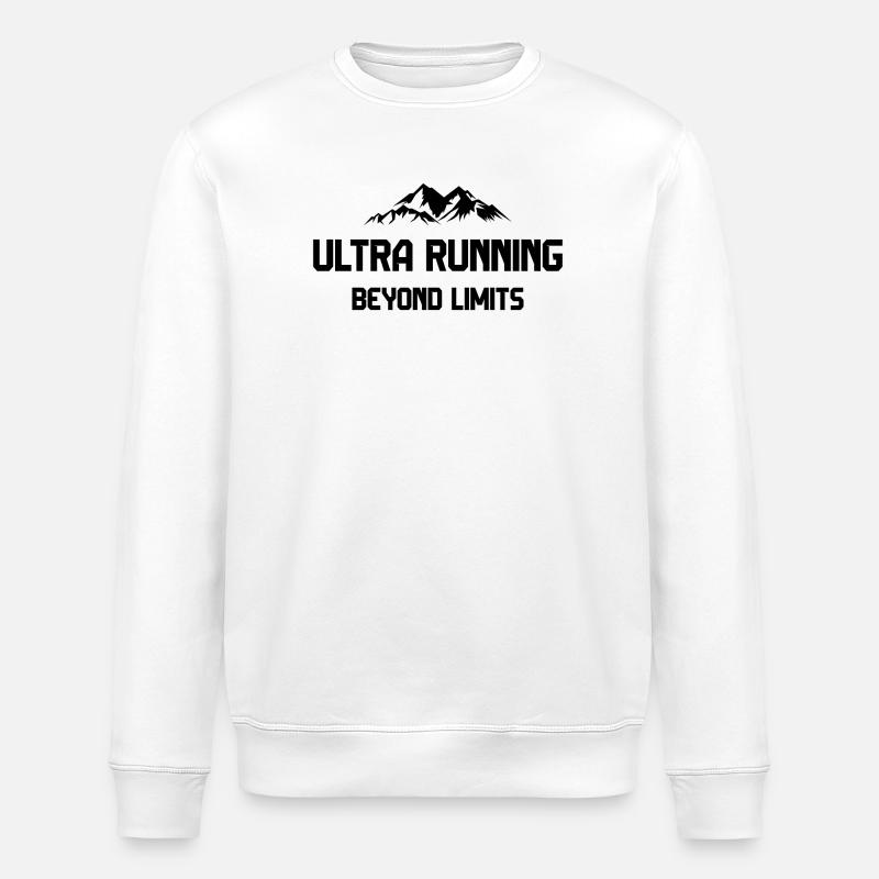 Ultra Running - Beyond Limits - Stanley/Stella ROLLER Unisex Organic Sweatshirt - white