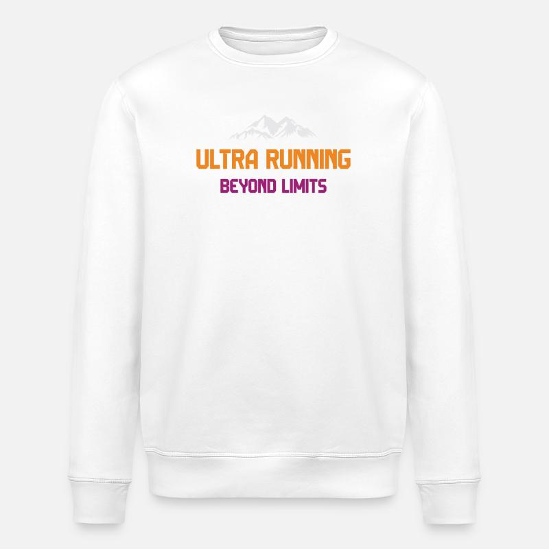 Ultra Running - Beyond Limits - Stanley/Stella ROLLER Unisex Organic Sweatshirt - white